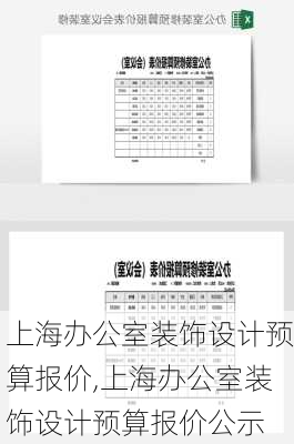 上海办公室装饰设计预算报价,上海办公室装饰设计预算报价公示